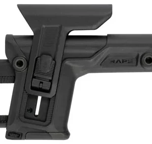FAB Defense FXRAPS RAPS Rapid Adjustment Precision Stock Integrated Cheek-Rest & Adjustable LOP Ambidextrous 1Latch System Black Polymer
