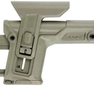 FAB Defense FXRAPSG RAPS Rapid Adjustment Precision Stock Integrated Cheek-Rest & Adjustable LOP Ambidextrous 1Latch System OD Green Polymer