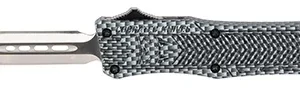 CobraTec Knives SCFCTK1SDADNS CTK-1  Small 2.75" OTF Dagger Plain D2 Steel Blade/Carbon Fiber Aluminum Handle Features Glass Breaker Includes Pocket Clip