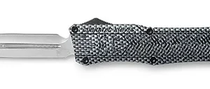 CobraTec Knives LCFCTK1LDNS CTK-1  Large 3.75" OTF Dagger Plain D2 Steel Blade/Carbon Fiber Aluminum Handle Features Glass Breaker Includes Pocket Clip