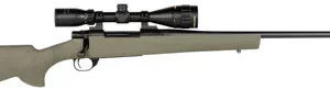 Howa HGP27MMG M1500 Gamepro Gen2 7mm Rem Mag 3+1 24" Threaded Barrel, Blued Metal Finish, Green Fixed Hogue Pillar-Bedded Overmolded Stock, Includes GamePro 4-12x40mm Scope