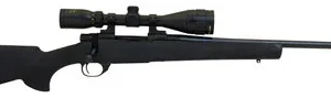 Howa HGP265PRCB M1500 Gamepro Gen2 6.5 PRC 3+1 24" Threaded Barrel, Blued Metal Finish, Black Fixed Hogue Pillar-Bedded Overmolded Stock, Includes GamePro 4-12x40mm Scope