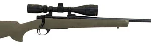 Howa HGP265PRCG M1500 Gamepro Gen2 6.5 PRC 3+1 24" Threaded Barrel, Blued Metal Finish, Green Fixed Hogue Pillar-Bedded Overmolded Stock, Includes GamePro 4-12x40mm Scope
