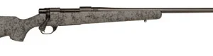 Howa HHS45531 M1500 HS Precision 6.5 PRC 3+1 24" Threaded Barrel, Black Steel Receiver, Gray w/Black Webbing HS Precision Synthetic Stock