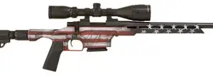 Howa HMXL350USA M1500 Mini Excel Lite 350 Legend 16.25" TB 3+1 American Flag Cerakote Black Folding HTI Excl Lite Chassis Stock