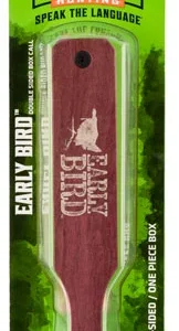 Primos PS2961 Early Bird  Box Call Turkey Hen Sounds Attracts Turkeys Natural Walnut/Purple Heart
