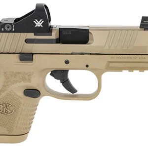 FN 66100801 509 Compact Tactical 9mm Luger  4.32" Threaded Barrel, 10+1 ,  Flat Dark Earth ,  Night Sights ,  Manual Safety Includes Viper Red Dot