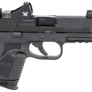 FN 66100802 509CT w/Optic 9mm Luger 12+1/24+1 4.32" Black Steel Threaded Barrel, Black PVD Optic Cut/Serrated Steel Slide & Polymer Frame w/Picatinny Rail, Vortex Viper Red Dot, Ambidextrous