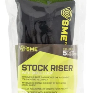 SME SMERSRSL Stock Riser  with Shell Loop Black Neoprene