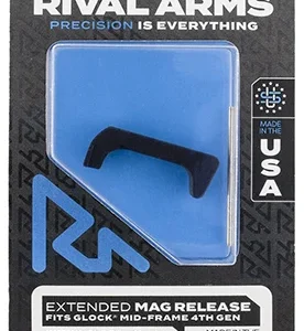 Rival Arms RA72G002A Magazine Release  Glock Gen4 Extended Hard Black Anodized Aluminum
