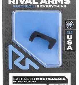 Rival Arms RA72S001A Magazine Release  Sig P320 Extended Hard Black Anodized Aluminum