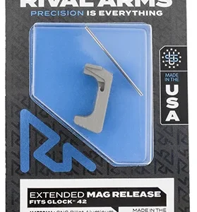 Rival Arms RA72S001D Magazine Release Extended Dark Gray Aluminum for Sig P320