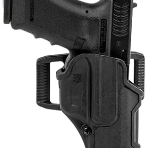 Blackhawk 410700BKR T-Series L2C Non-Light Bearing OWB Black Polymer Belt Slide Compatible w/Glock 17/22/31/34/41/47  Right Hand