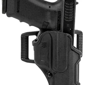 Blackhawk 410700BKL T-Series L2C Non-Light Bearing OWB Black Polymer Belt Slide Compatible w/Glock 17/22/31/34/35/41/47 Left Hand