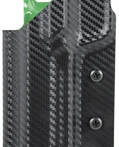 Uncle Mike's 54RNC75BGL Range/Competition Holster OWB Black/Green Boltaron Belt Slide Fits S&W M&P/S&W M&P 2.0/S&W Core/S&W M&P 1.0 Left Hand