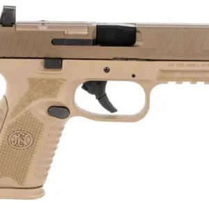 FN 66100742 509M MRD Mid-Size 9mm Luger 10+1 4" Black Recessed Crown Barrel, Flat Dark Earth PVD Optic Ready/Serrated Steel Slide, Flat Dark Earth Polymer Frame w/Picatinny Rail, Ambidextrous