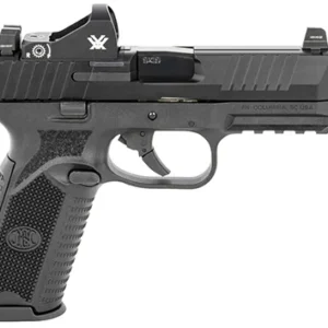 FN 66100846 509 Tactical 9mm Luger 10+1 4.50" Threaded Barrel, Matte Black Polymer Frame w/Mounting Rail, Optic Cut Matte Black Stainless Slide, No Manual Safety, Includes Viper Red Dot