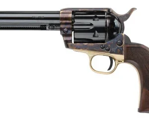 Pietta HF45ALC512NMCW 1873 Great Western II Alchimista II 45 Colt (Long Colt) 6rd 5.50" Blued Steel Barrel & Cylinder, Color Case Hardened Steel Frame, Checkered Walnut Army Grip, Exposed Hammer