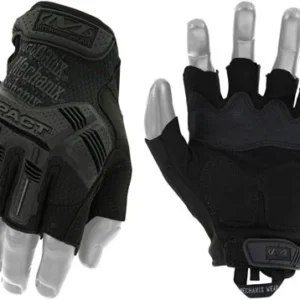Mechanix Wear MFL55011 M-Pact Covert Black Fingerless Synthetic Leather XL TPR Closure