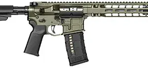 Radian Weapons R0515 Model 1 Pistol 223 Wylde 30+1 10.50", OD Green Billet Rec/M-Lok Handguard, Smooth Buffer Tube (No Brace), Magpul Grip, Ambi Controls, Dead Air QD Flash Hider, Adj. Triggers