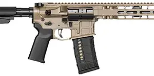 Radian Weapons R0504 Model 1 Pistol 300 Blackout 30+1 9", FDE Billet Rec/M-Lok Handguard, Smooth Buffer Tube (No Brace), Magpul Grip, Ambi Controls, Dead Air QD Flash Hider, Adj. Trigger