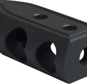Timber Creek Outdoors 65HBBLC Heart Breaker Muzzle Brake Black Cerakote with 5/8"-24 tpi Threads for 6.5 Grendel AR-Platform