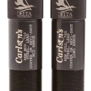 Carlson's Choke Tubes 07260 Delta Waterfowl  Remington 12 Gauge Mid-Range Long Range Knurled 17-4 Stainless Steel