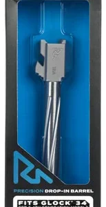 Rival Arms RA20G701D Precision V1 Drop-In Barrel 9mm Luger 5.31" Stainless PVD Finish 416R Stainless Steel Material for Glock 34 Gen3-4
