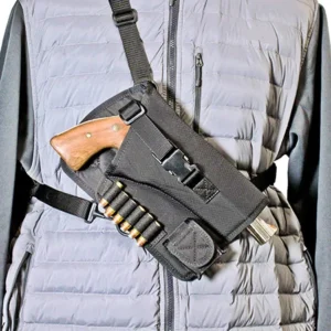 DeSantis Gunhide M72BALRZ0 Yukon Hunting Rig  Shoulder Nylon Shoulder Fits Ruger GP100 4" Right Hand