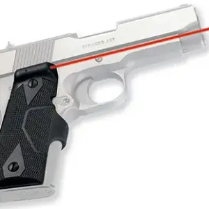 Crimson Trace 011210 LG-404 Front Activation Lasergrips  Black Red Laser 1911 Compact
