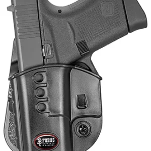 Fobus GL43NDLH Passive Retention Evolution OWB Black Polymer Paddle Fits Glock 43 Left Hand