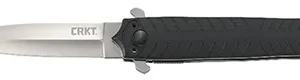 CRKT 2265 Xolotl  3.64" Folding Spear Point Plain Satin 4116 Stainless Steel Blade/Black G10 Handle Includes Pocket Clip