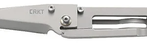 CRKT 5500 K.I.S.S.  2.25" Folding Tanto Plain Bead Blasted 3Cr13MoV SS Blade/Bead Blasted Stainless Steel Handle Includes Pocket Clip