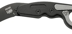 CRKT 4040 Provoke  2.41" Folding Hawkbill Plain Black TiN D2 Steel Blade/ Black Aluminum Handle Includes Pocket Clip