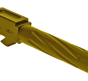 Rival Arms RA20G101E Precision V1 Drop-In Barrel 9mm Luger 4.49" Gold PVD Finish 416R Stainless Steel Material for Glock 17 Gen3-4