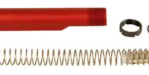 LBE Unlimited MILBUFKTRED Mil-Spec Buffer Tube Kit  6 Position AR-15 Red