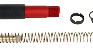 LBE Unlimited PBUFKTRED Pistol Buffer Tube Kit  Red AR-Platform