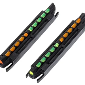 HiViz TO300 Two-In-One Magnetic Front Sight  Black | Green/Orange Fiber Optic