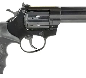 Rock Island AL22MB AL22  22 WMR Caliber with 4" Barrel, 8rd Capacity Cylinder, Overall Blued Finish Steel & Finger Grooved Black Rubber Grip