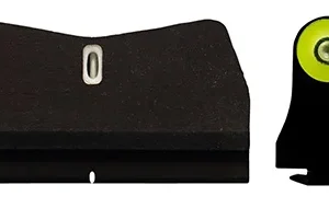 XS Sights GL0015P5Y DXT2 Big Dot Night Sights fits Glock  Black | Green Tritium Yellow Outline Front Sight Green Tritium White Outline Bar Rear Sight