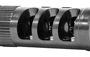 GrovTec US Inc GTHM315 G-Comp Muzzle Compensator Black Nitride Steel with 1/2"-28 tpi Threads for 223 Cal