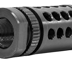 GrovTec US Inc GTHM318 G-Nite Flash Suppressor Black Nitride Steel with 5/8"-24 tpi Threads for 308 Cal
