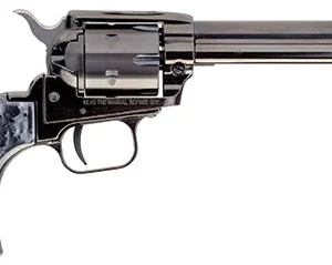 Heritage Mfg RR22MB4BHBPRL Rough Rider  22 LR 22 WMR 6 Shot 4.75" Black Oxide Steel Barrel, Black Oxide Frame Zinc Alloy Frame, Black Oxide Cylinder, Altamont Black Pearl Grip, Exposed Hammer
