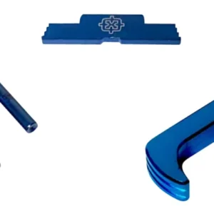 Cross Armory CRG5OKBL 3 Piece Kit  Extended Compatible w/Glock 17/19/26/34 Gen5 Blue Anodized Steel/Aluminum
