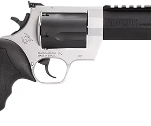 Taurus 2460055RH Raging Hunter  460 S&W Mag 5rd 5.12" Matte Black Oxide Cylinder & Barrel Matte Stainless Steel Frame Black Rubber with Integrated Cushion Insert Grip
