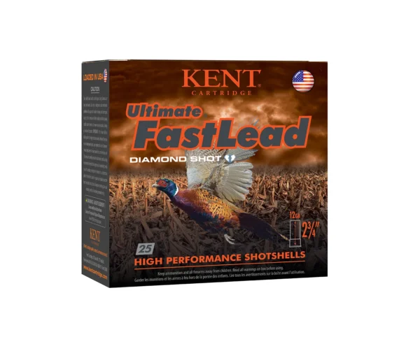 Kent Cartridge K122UFL366 Ultimate Fast Lead 12Gauge 2.75" 1 1/4oz 6Shot 25 Per Box/10 Case