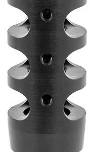 TacFire MZ10023BN Compact Compensator Black Nitride Steel with 5/8"-24 tpi Threads, 2.50" OAL & 1" Diameter for 308 Win AR-10