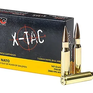 PMC 762X X-Tac  7.62x51mm NATO 147 gr Full Metal Jacket Boat Tail 20 Per Box/ 25 Case