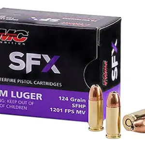 PMC 9SFX SFx  9mm Luger 124 gr StarFire Hollow Point 50 Per Box/ 20 Case