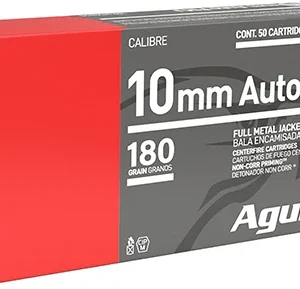 Aguila 1E102110 Target & Range Handgun 10mm Auto 180 gr Full Metal Jacket 50 Per Box/ 20 Case